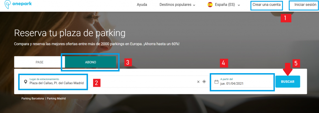 alquilar una plaza de parking en Madrid