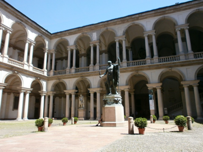Pinacoteca di Brera, nonché sede dell'Accademia di Belle Arti di Milano